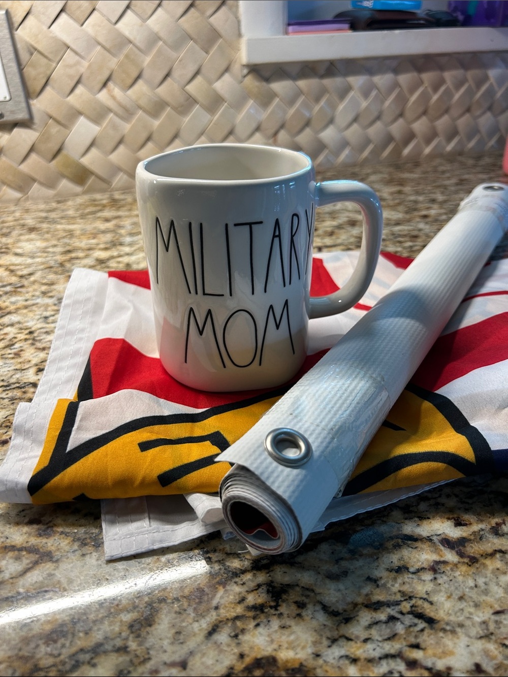 Military Welcome Home Banner, Flag and Mug